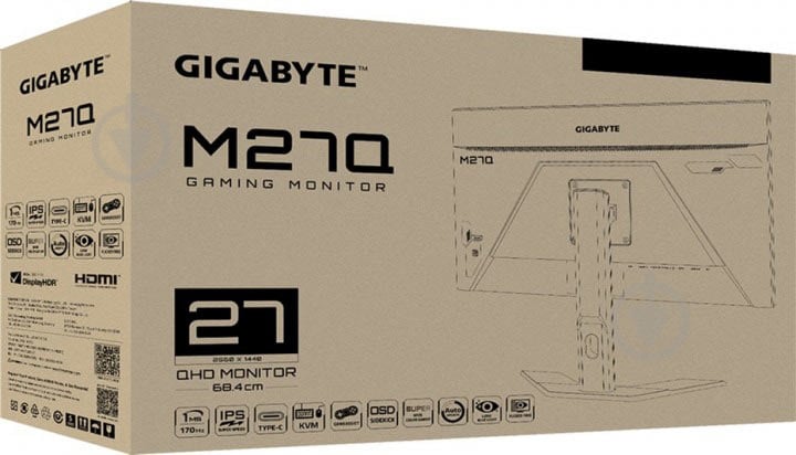 Монітор Gigabyte 27" (M27Q-EK) - фото 8