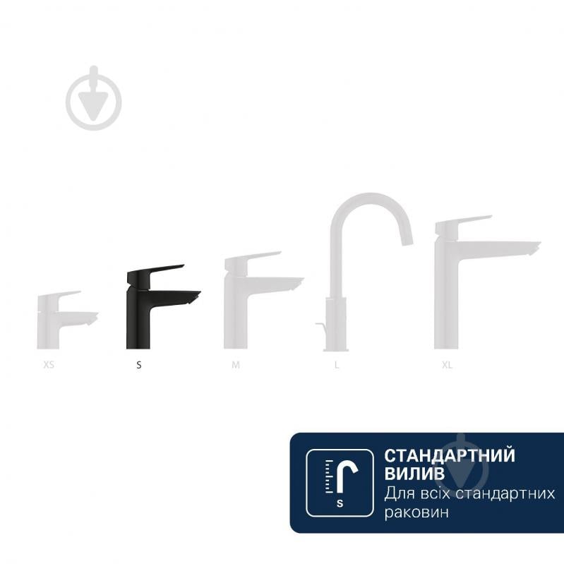 Змішувач для умивальника Grohe QuickFix Dice ES S-Size 1018612430 з донним клапаном - фото 3