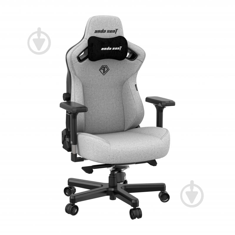 Крісло ігрове Anda Seat Kaiser 3 Size L Grey Fabric (AD12YDC-L-01-G-PV/F) сірий - фото 2