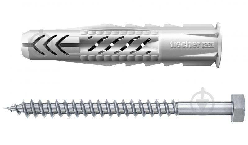 Дюбель універсальний дюбель UX 10x60 з буртом і з шурупом FISCHER 10x60 мм 4 шт. (90880) - фото 1 Дюбель універсальний дюбель UX 10x60 з буртом і з шурупом FISCHER 10x60 мм 4 шт. (90880) - фото 1