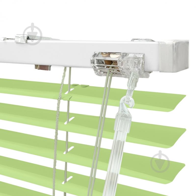 Жалюзи Rollotex алюминиевые горизонтальные с фиксацией 64х190 см Светло-салатовые глянцевые - фото 3 Жалюзи Rollotex алюминиевые горизонтальные с фиксацией 64х190 см Светло-салатовые глянцевые - фото 3