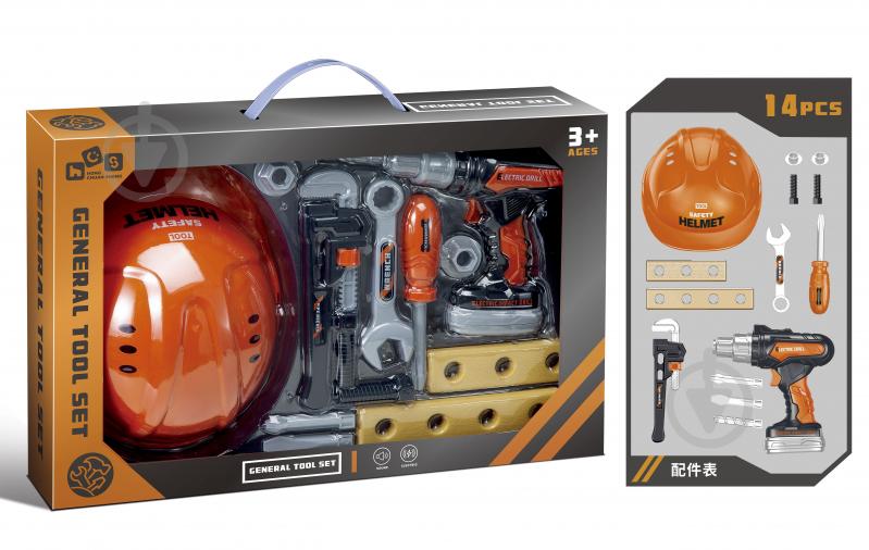 Ігровий набір HONG CHUAN SHENG шуруповерт та інструменти 778-28 - фото 1 Ігровий набір HONG CHUAN SHENG шуруповерт та інструменти 778-28 - фото 1