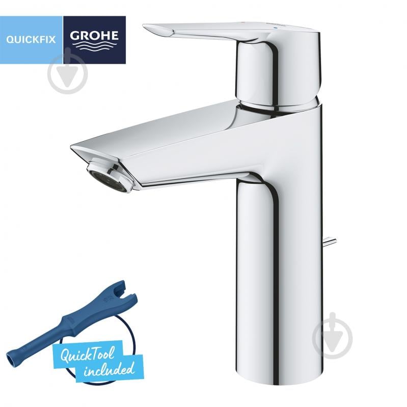 Змішувач для умивальника Grohe QuickFix Start M-Size 23455002 - фото 3 Змішувач для умивальника Grohe QuickFix Start M-Size 23455002 - фото 3