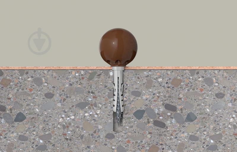 Ограничитель хода двери fischer TS 8 BR (84325) коричневый - фото 4 Ограничитель хода двери fischer TS 8 BR (84325) коричневый - фото 4