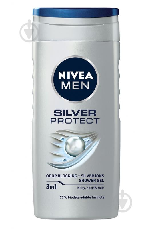 Гель для душу Nivea MEN Срібний захист 250 мл - фото 1