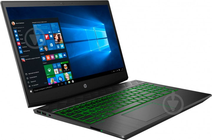 Ноутбук HP Pavilion Gaming 15-cx0037ua 15,6 (8KR18EA) black - фото 2