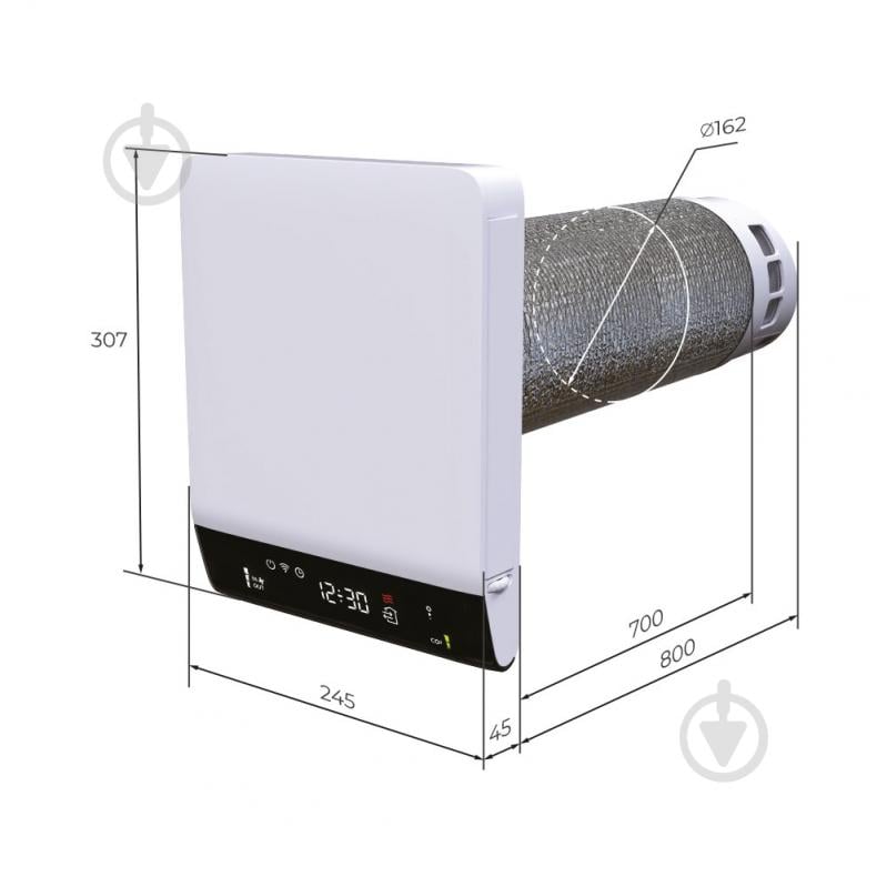 Проветриватель комнатный Вентс Брізі Еко 160-Е Л07 - фото 3 Проветриватель комнатный Вентс Брізі Еко 160-Е Л07 - фото 3