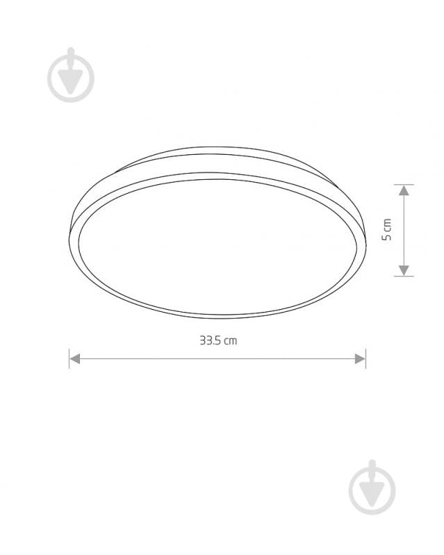 Светильник потолочный Nowodvorski Agnes Round 22 Вт черный 3000 К 10971 - фото 6