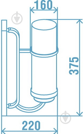 Бра Victoria Lighting 1x60 Вт E27 коричневий Genova/AP1 - фото 4