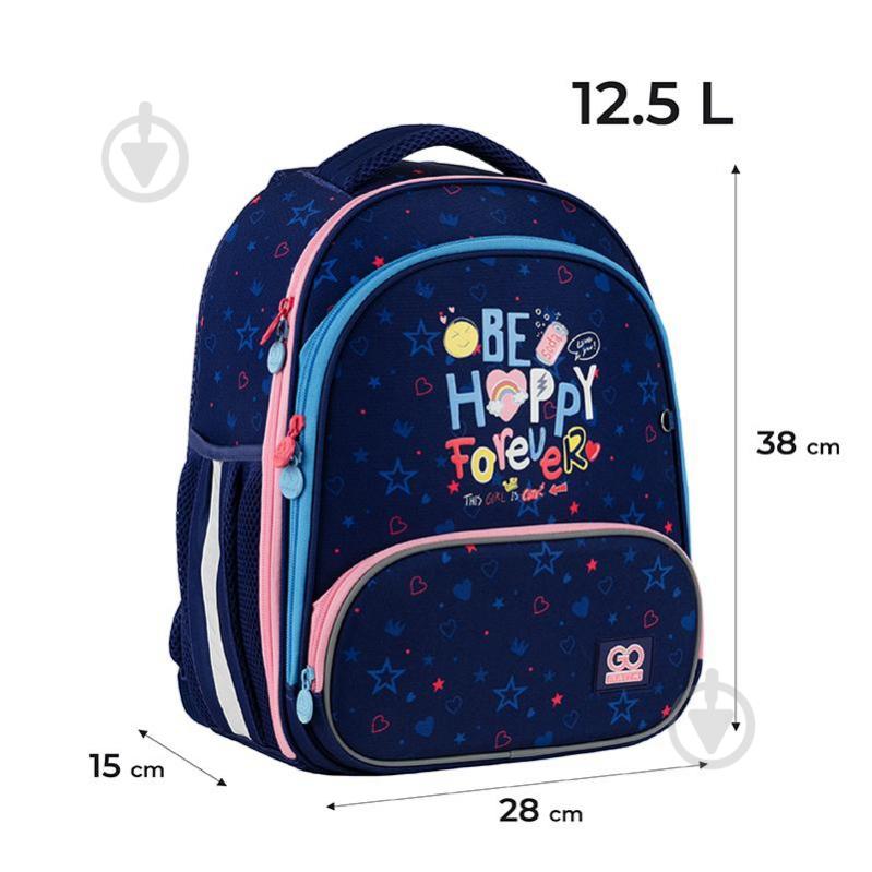 Рюкзак шкільний GoPack Education каркасний Be Happy GO24-597M-3 - фото 2