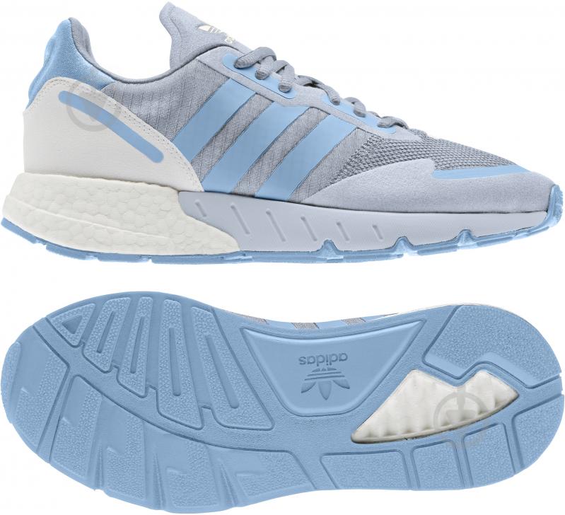 Кроссовки женские демисезонные Adidas ZX 1K BOOST W FY3630 р.36 голубые - фото 6