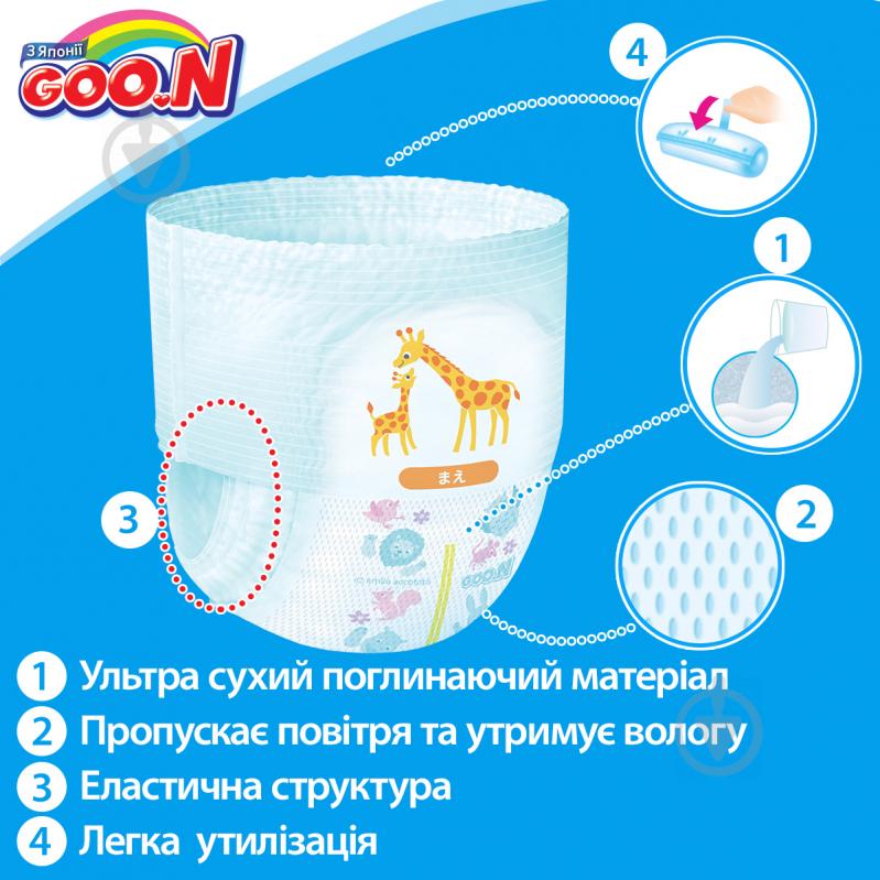 Подгузники-трусики Goo.N M 6-12 кг 58 шт. - фото 4