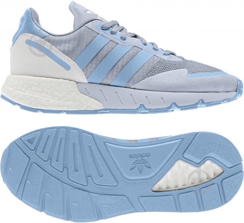 Кроссовки женские демисезонные Adidas ZX 1K BOOST W FY3630 р.36 2/3 голубые - фото 6