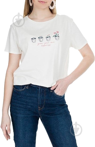 Футболка Mavi PRINTED TOP 168417-30769 р.M белый - фото 1