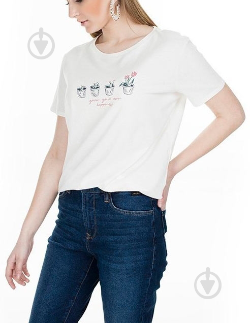 Футболка Mavi PRINTED TOP 168417-30769 р.M белый - фото 5