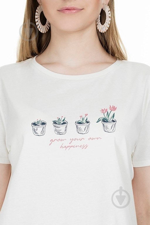 Футболка Mavi PRINTED TOP 168417-30769 р.M белый - фото 2