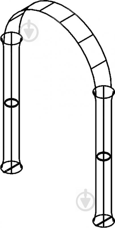 Арка садовая Колонная NEW 2200х1300х230 мм - фото 1