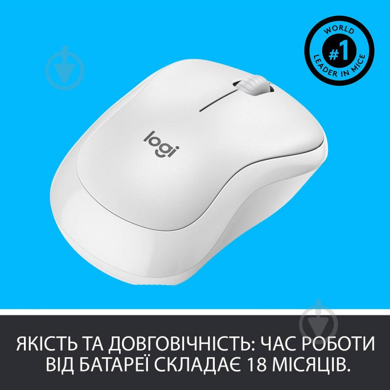 Мышь Logitech Wireless Mouse M220 Silent white (910-006128) - фото 5