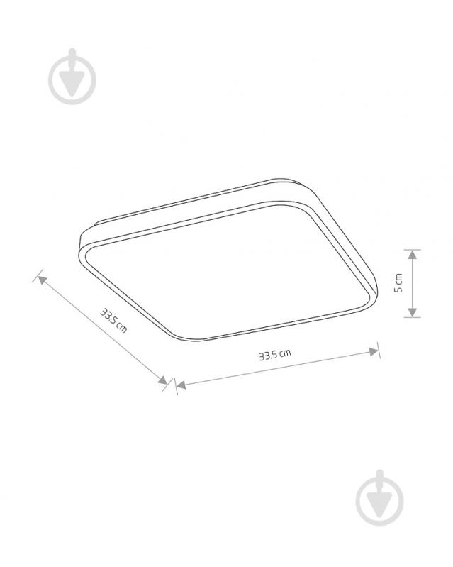 Светильник потолочный Nowodvorski Agnes Square 16 Вт черный 3000 К 10983 - фото 4