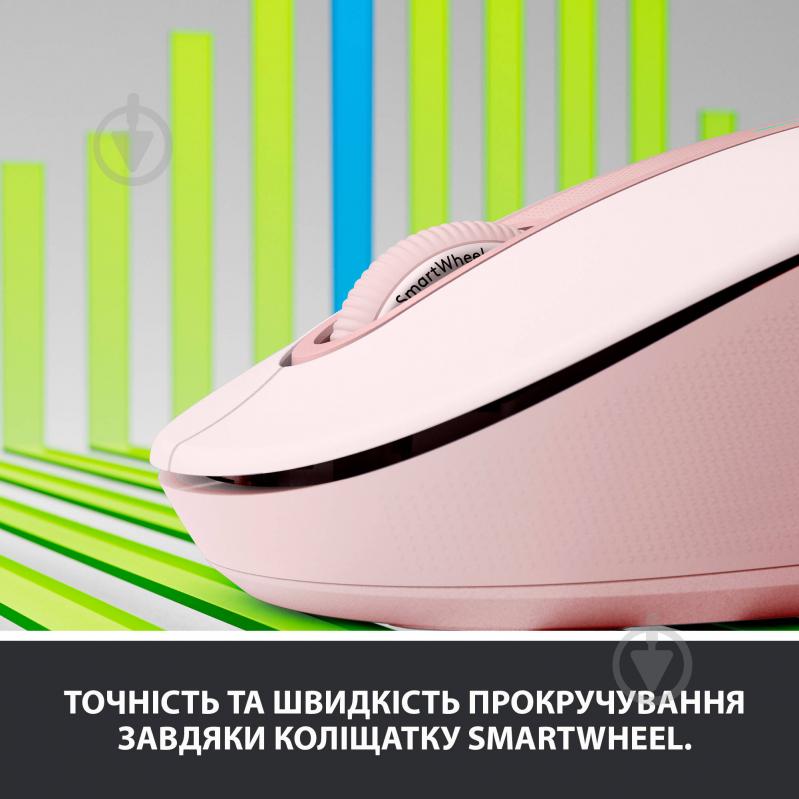 Мышь Logitech Signature M650 Wireless Mouse rose (910-006254) - фото 2