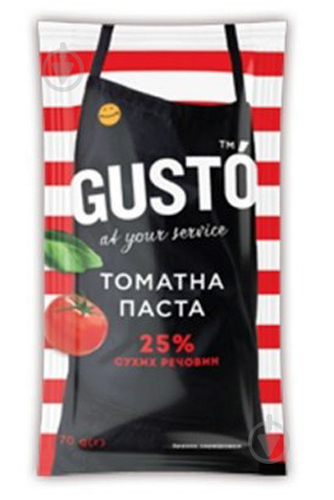 Паста томатна Gusto 25% 70 г - фото 1