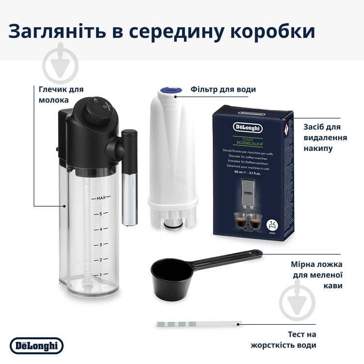 Кавомашина Delonghi ECAM310.80.SB Magnifica Evo Next - фото 7