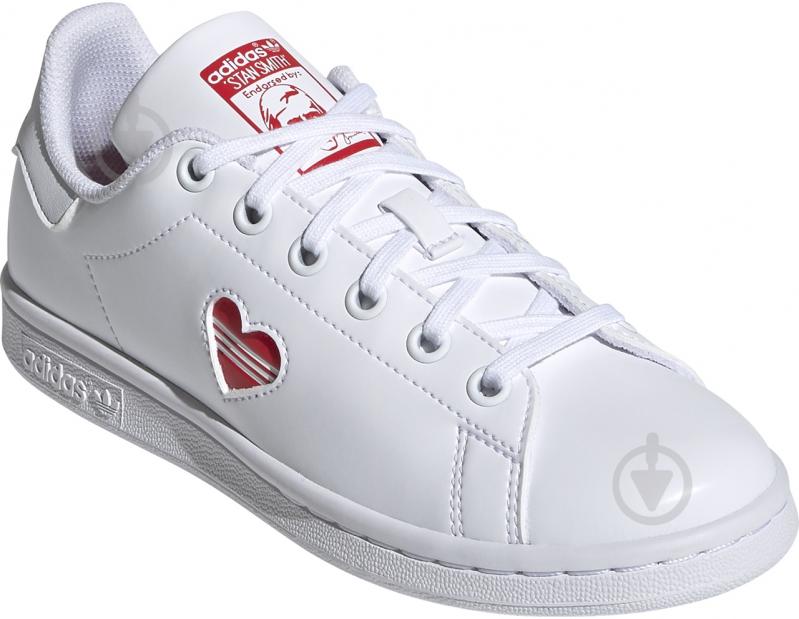Кросівки для дівчаток демісезонні Adidas STAN SMITH J FY4481 р.39 1/3 білі - фото 4