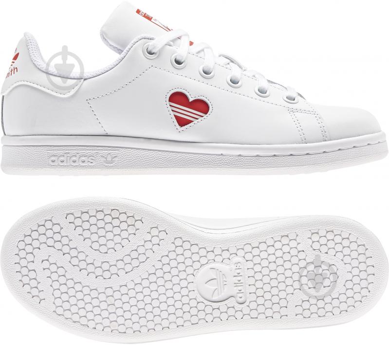 Кросівки для дівчаток демісезонні Adidas STAN SMITH J FY4481 р.39 1/3 білі - фото 6
