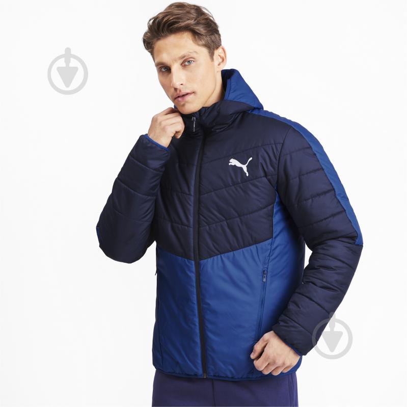 Куртка мужская демисезонная Puma WarmCELL Padded Jacket 58000939 р.M синяя - фото 1
