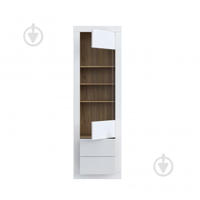 Шафа-вітрина Forte Meble 1d2s LEFKADAS 1960х613х414 мм білий / білий - фото 6 Шафа-вітрина Forte Meble 1d2s LEFKADAS 1960х613х414 мм білий / білий - фото 6