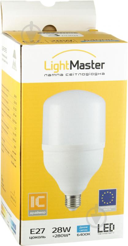 Лампа світлодіодна LightMaster 28 Вт T100 матова E27 220 В 6400 К LB-575 28W - фото 2