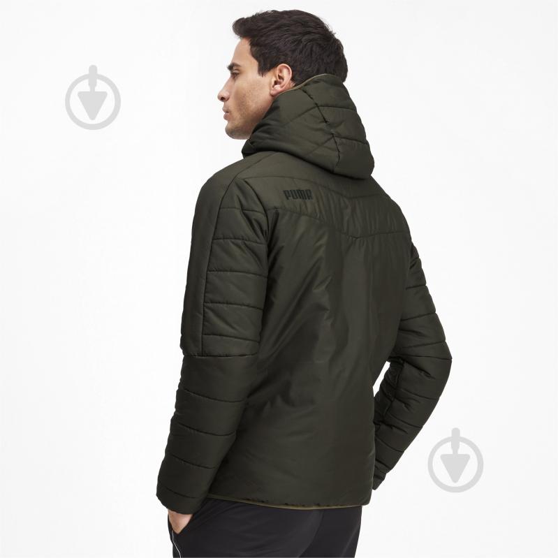 Куртка мужская демисезонная Puma WarmCELL Padded Jacket 58000970 р.XL зеленая - фото 4
