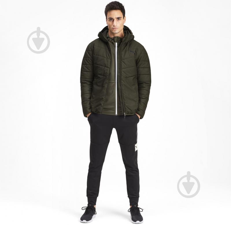 Куртка мужская демисезонная Puma WarmCELL Padded Jacket 58000970 р.XL зеленая - фото 5