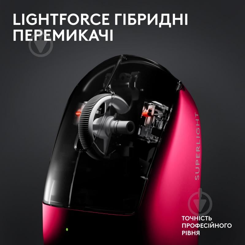 Мышь Logitech G Pro X Superlight 2 Lightspeed Gaming Mouse magenta (L910-006797) - фото 13