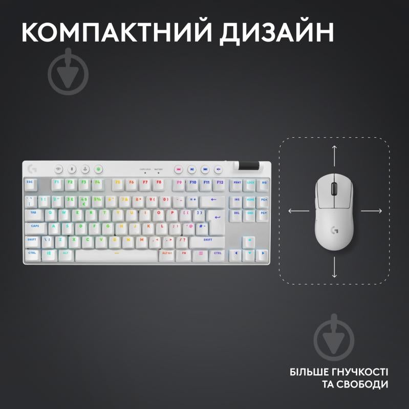 ᐉ Клавиатура игровая Logitech G PRO X TKL Lightspeed Gaming (L920 ...