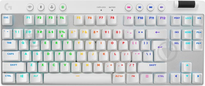 Клавиатура игровая Logitech G PRO X TKL Lightspeed Gaming (L920-012148) white - фото 1 Клавиатура игровая Logitech G PRO X TKL Lightspeed Gaming (L920-012148) white - фото 1