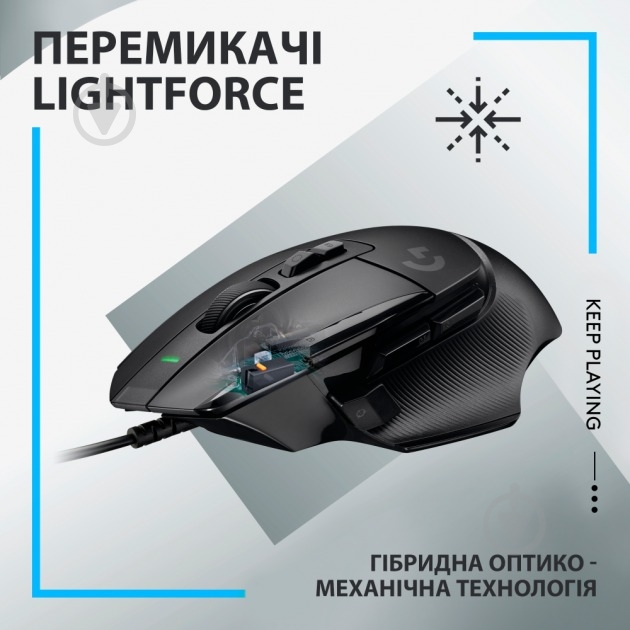 Мышь Logitech G502 X Gaming Mouse black (991-000489) - фото 4
