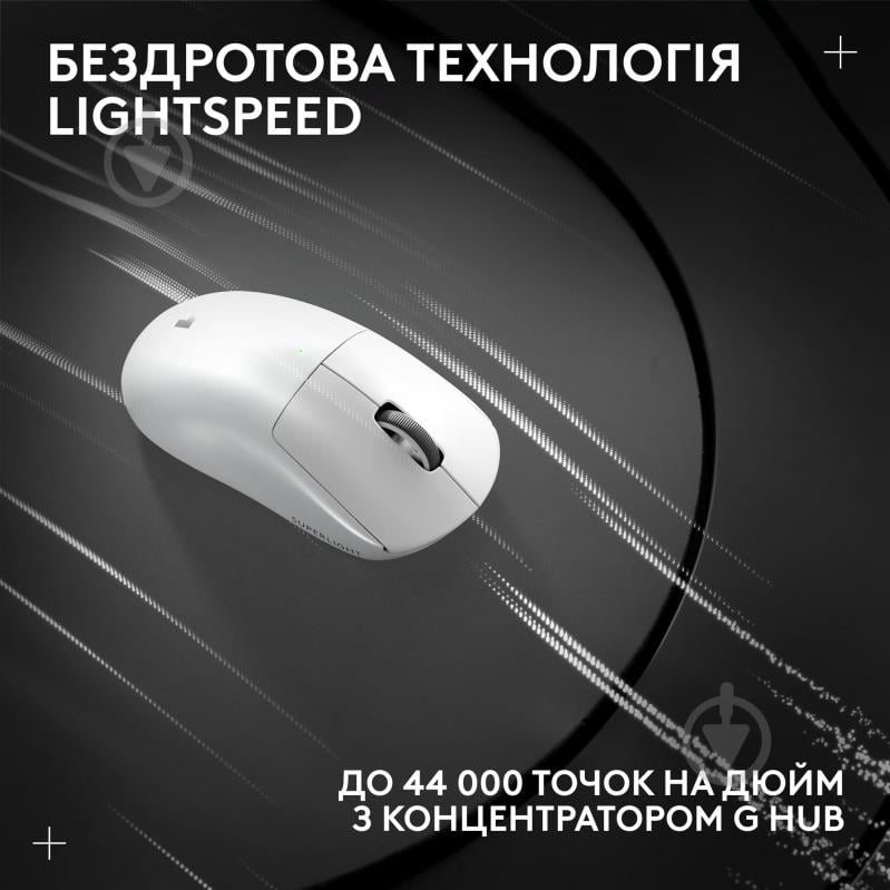 Мышь Logitech G Pro X Superlight 2 Lightspeed white (910-006638) - фото 8