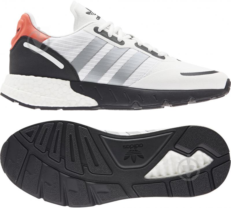 Кроссовки мужские демисезонные Adidas ZX 1K BOOST FY5648 р.40 2/3 белые - фото 6