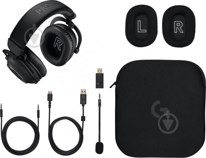 Навушники Logitech G Pro X 2 Lightspeed Wireless Gaming Headset black (L981-001263) - фото 6