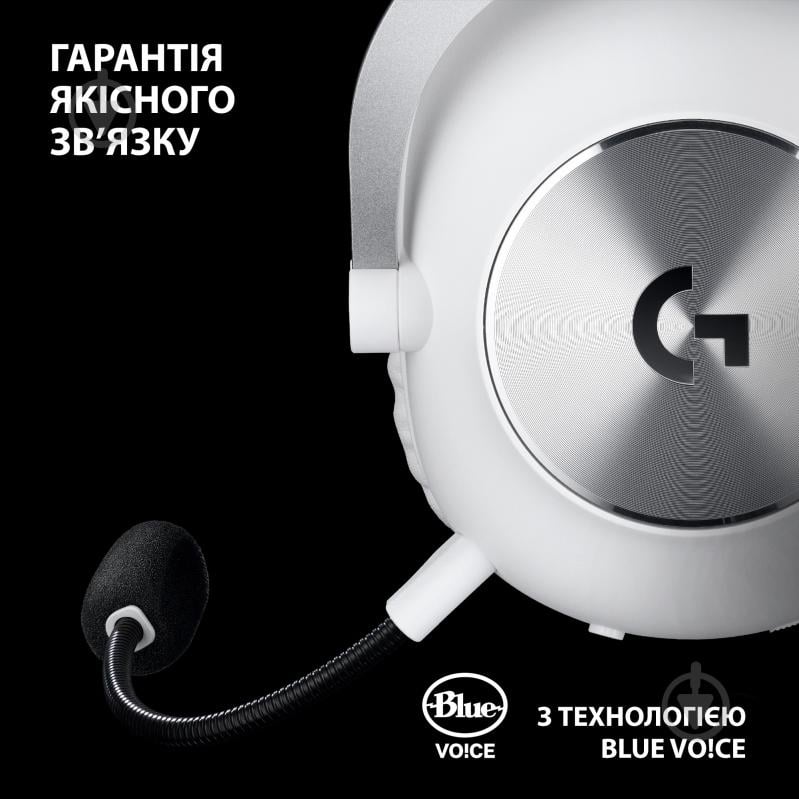 Навушники Logitech G Pro X 2 Lightspeed Wireless Gaming Headset white (L981-001269) - фото 7