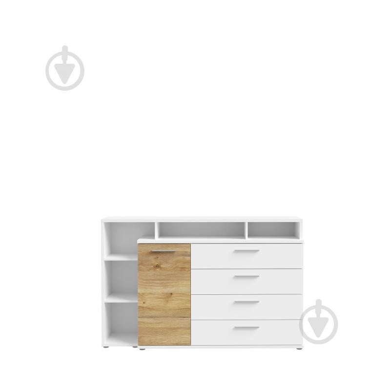 Комод Forte Meble Mayacus 1d3s 1531x985x413 мм білий/білий/дуб маувелла - фото 2 Комод Forte Meble Mayacus 1d3s 1531x985x413 мм білий/білий/дуб маувелла - фото 2