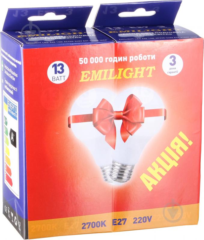 Лампа світлодіодна Emilight LED А70 13W AC220-240 2700К - фото 2