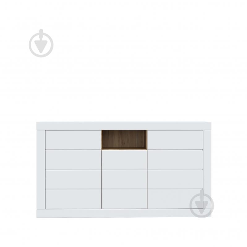 Комод Forte Meble Lefkadas 3d2s 1707x935x414 мм білий/білий - фото 2 Комод Forte Meble Lefkadas 3d2s 1707x935x414 мм білий/білий - фото 2