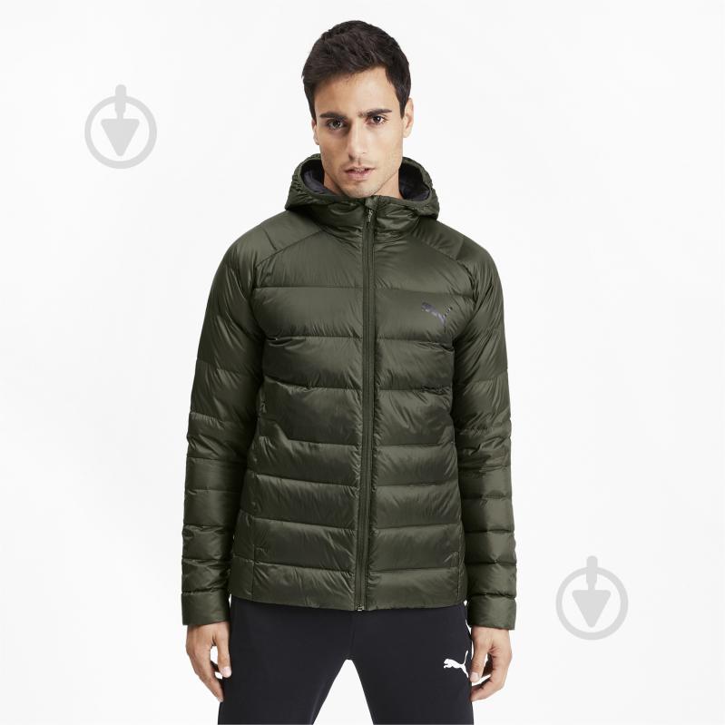Куртка мужская демисезонная Puma PWRWarm packLITE HD 600 DWN 58003370 р.S зеленая - фото 1