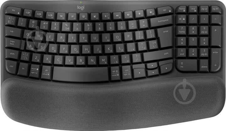 Клавіатура Logitech Wave Keys Bluetooth/Wireless (920-012304) black - фото 1