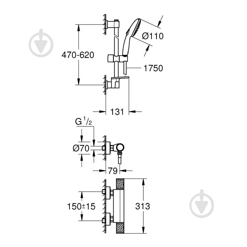 Смеситель для душа Grohe QuickFix Precision Feel 34791001 - фото 10 Смеситель для душа Grohe QuickFix Precision Feel 34791001 - фото 10