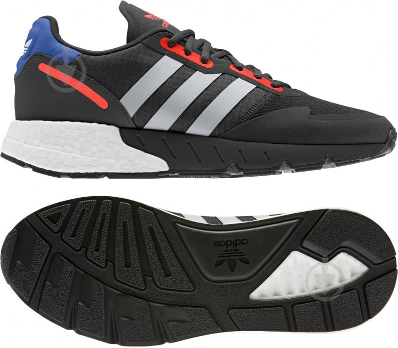 Кроссовки мужские демисезонные Adidas ZX 1K BOOST FY5649 р.41 1/3 черные - фото 6