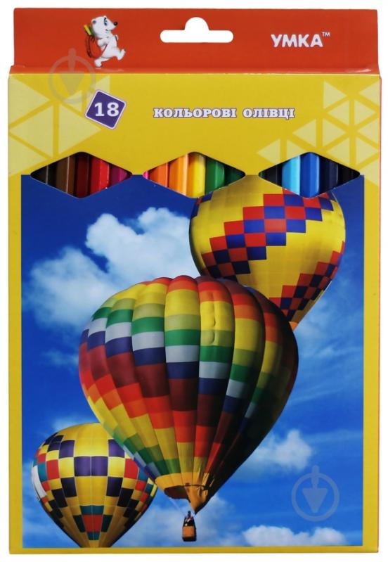 Олівці кольорові 18 цветов ЦК47-7 - фото 1
