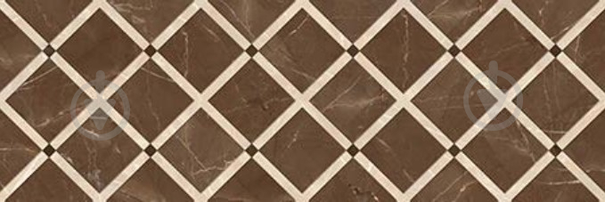 Плитка TABRIZ TILE Antigue Decor Brown Glossy 30x90 - фото 1